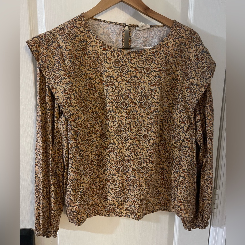 a.n.a Brown Floral Women's Blouse‎